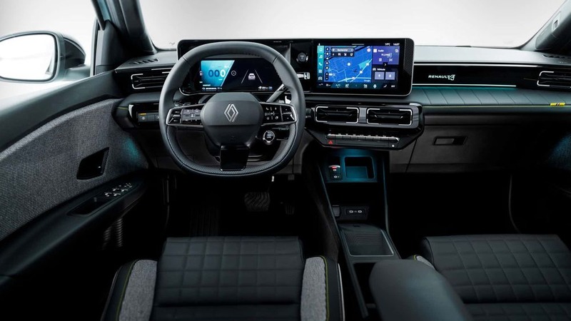 المقصورة الداخلية لسيارة رينو 4 E-Tech Electric