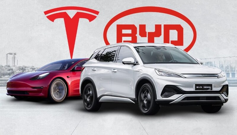 BYD تتفوق على Tesla