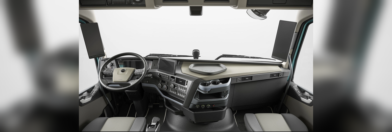 المقصورة الداخلية وتجهيزات الرفاهية للسائق في Volvo FL Electric