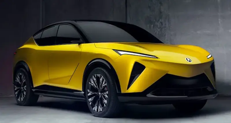 التصميم الخارجي لسيارة Acura RSX الكهربائية