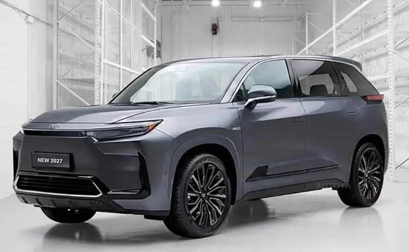 تويوتا bZ Highlander الكهربائية SUV ثلاثية الصفوف تُكشف قبل إطلاقها رسميًا