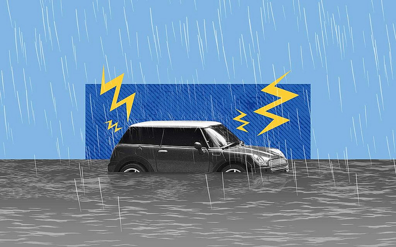 السيارات الكهربائية في الفيضانات