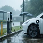 هل شحن السيارة الكهربائية في المطر آمن؟ الحقيقة الكاملة