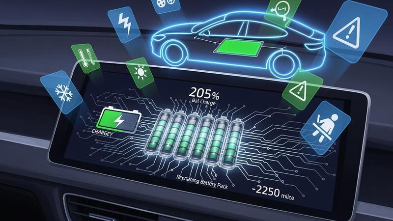 نظام إدارة البطارية (BMS) في السيارة الكهربائية